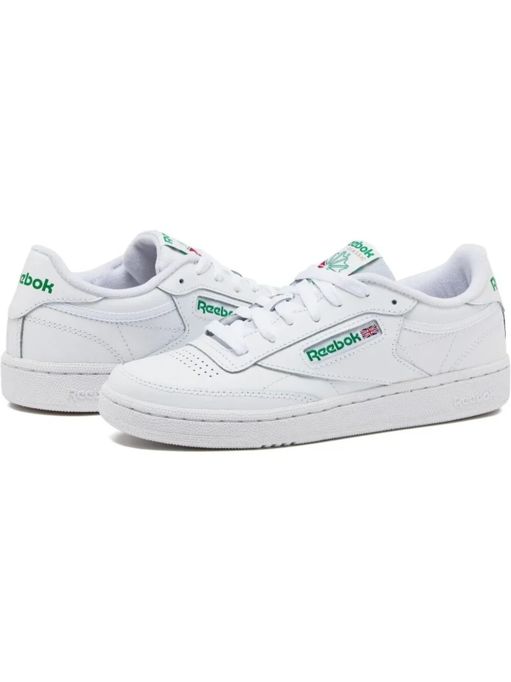 Women's White Reebok C 85 Lightweight Slip On Comfortable Casual Sneakers